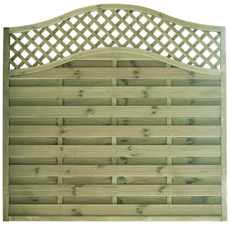 A single wooden European fence panel