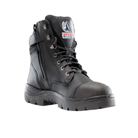 Black Steel Blue safety boot