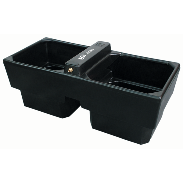 Black plastic water trough from JFC Agri