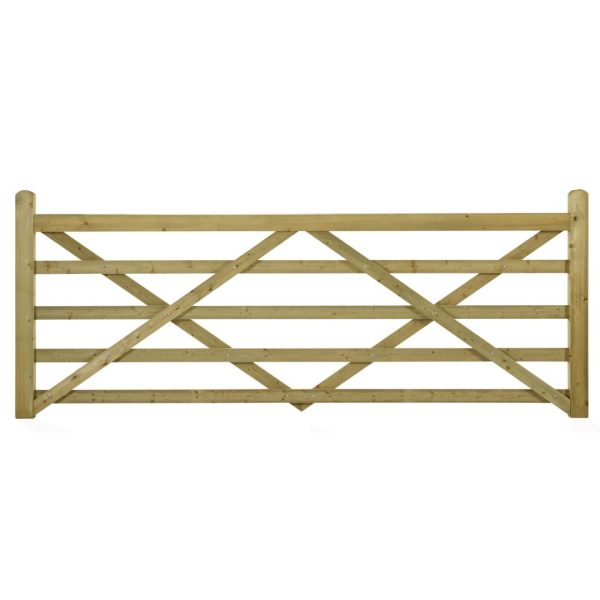 Wooden field gate